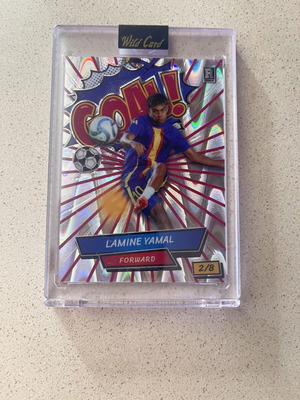 Lamine Yamal rookie card used, 2/8 limited edition