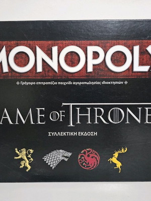 Monopoly Game of Thrones collectible edition like new