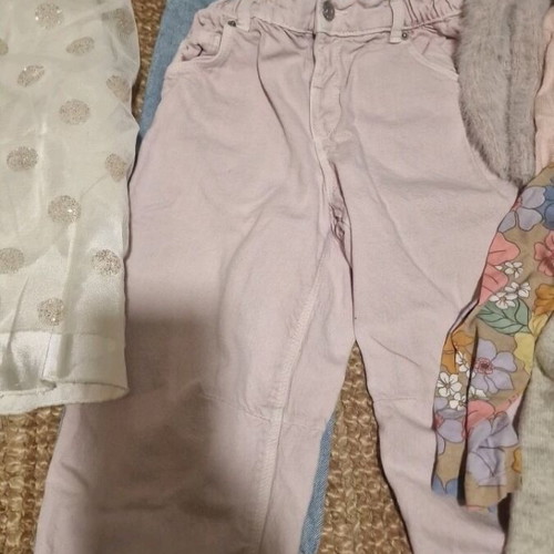 Clothing set for girl 4-5 years like new, multicolored
