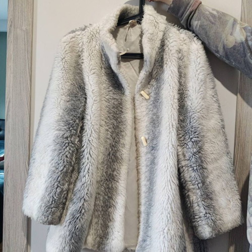 Women's vintage fur used, two-tone, size M/L