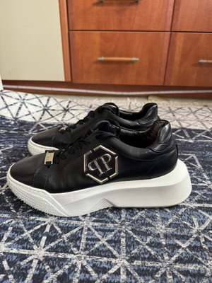 Philipp Plein shoes used, black and white, size 43