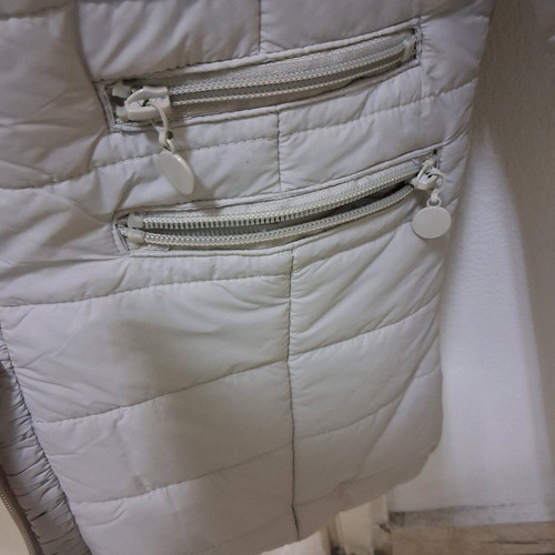 Women's quilted jacket Piazza Italia size M like new, silver