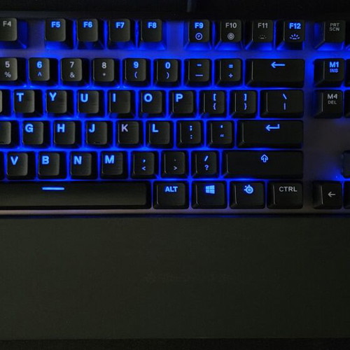 SteelSeries Apex 7 Mechanical Gaming Keyboard with Red Switches, RGB, OLED