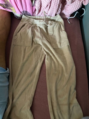 Sugar Free beige velour tracksuit size M
