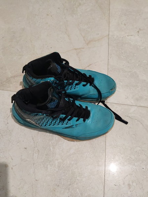 Peak outdoor basketball shoes used, size 42, turquoise