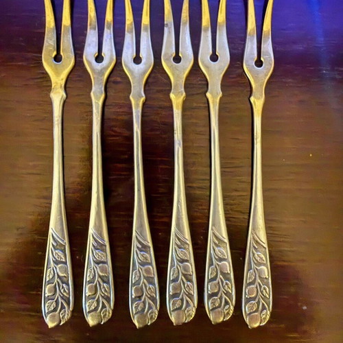 Museum collection of 18 gilded spoons and forks Soviet Union 1979 like new