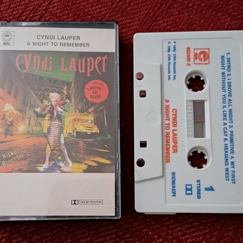 Cyndi Lauper A Night To Remember cassette excellent condition