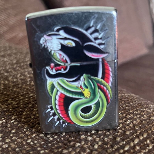 Erick Lynch Tattoo Design Zippo Lighter nearly unused