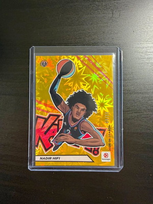 2025-26 Panini Contenders EuroLeague Kaboom! Vertical Gold Nadir Hifi numbered 3/10 like new