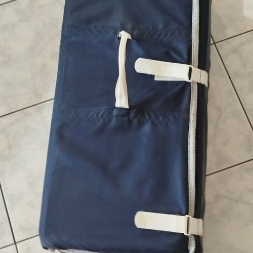 Baby playpen used with handle, dimensions 1.25x0.65x0.84 m