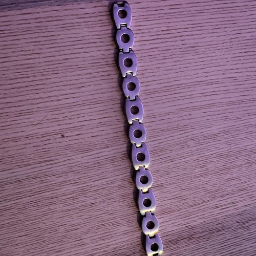 Men's two-tone silver/gold bracelet, like new, fashion jewellery