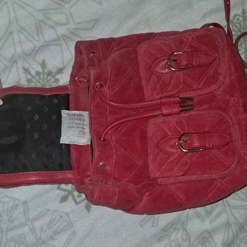 Juicy Couture red backpack with gold details