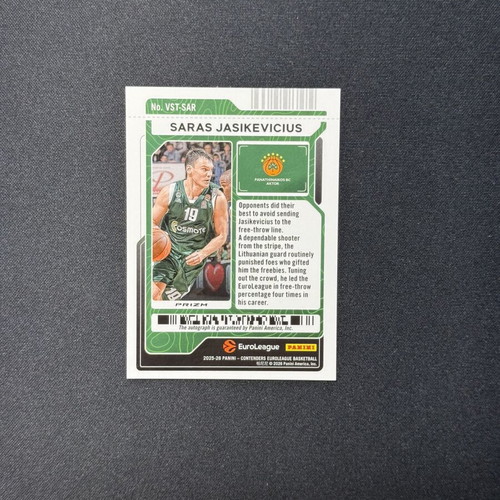 Saras Jasikevicius Panini Contenders EuroLeague 2025-26 Veteran Ticket Premium card like new with autograph