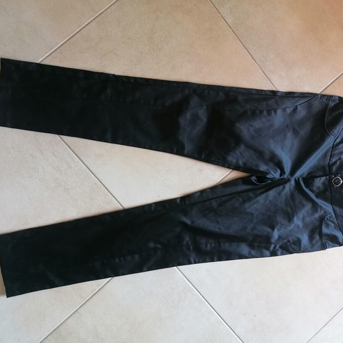 A-Style women's vintage pants refurbished, size M 38 10, black