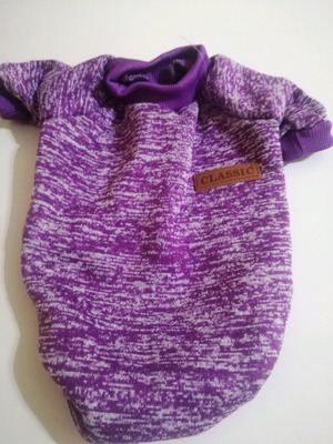Purple dog sweater size S new
