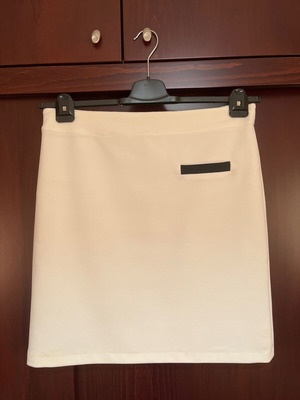 Pencil skirt FGL by Figalos like new, size 48, cream with black detail