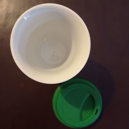 Loumidis cup with lid used