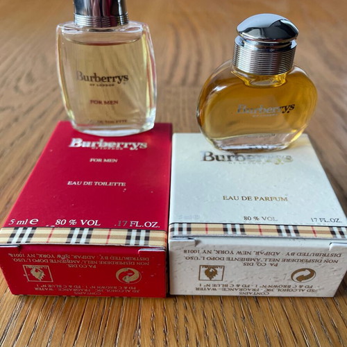 Burberrys miniature men's and women's perfumes, new tester 5 ml