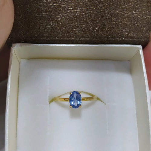 Gold 14k ring with topaz new