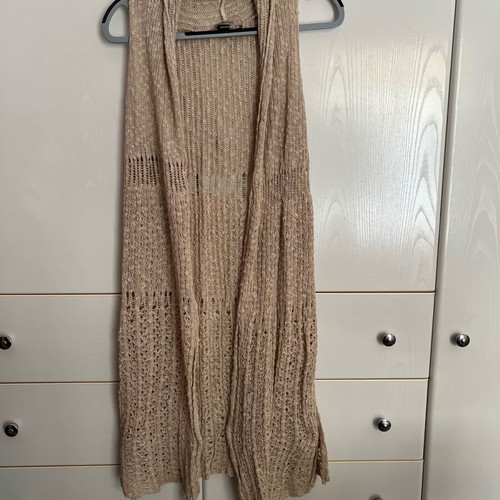 Attrattivo women's knitted cardigan used, size M, beige
