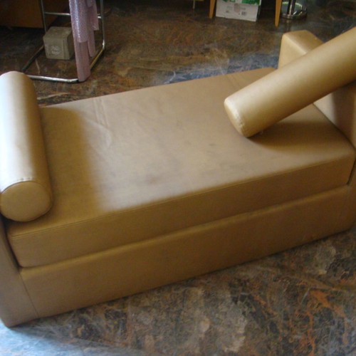 Sofa used, leatherette, removable cushions, set of 4