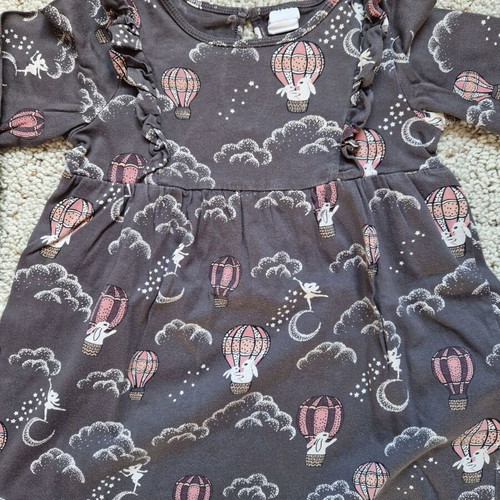 Set H&M leggings-dress 98cm like new, black and pink