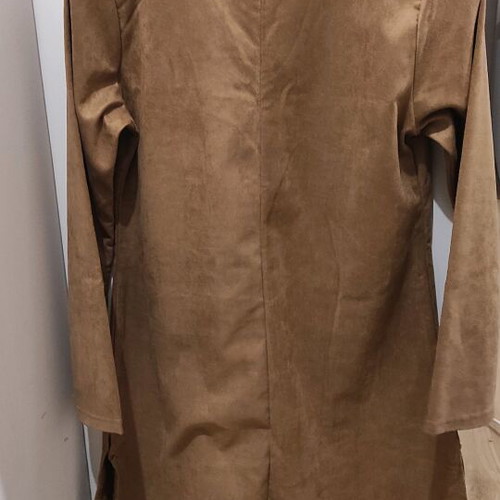 Suede dress i&d colors like new, beige and brown, size L