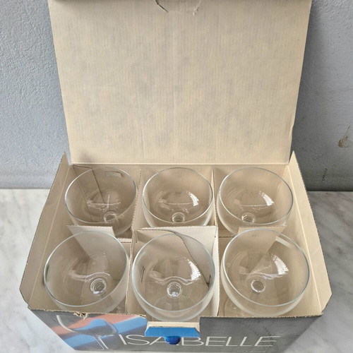 Bohemia Isabelle Vintage Champagne Glasses Set of 6 New