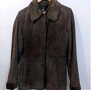 Leather pig skin coat