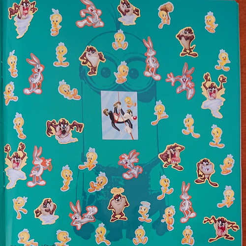 Minions sticker album used, half completed by GIM S.A.