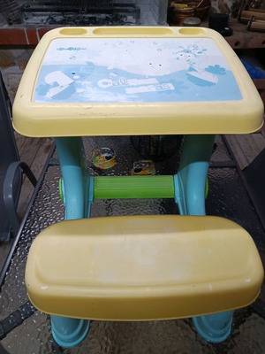 Kids Desk Set Table and Chair made of durable plastic