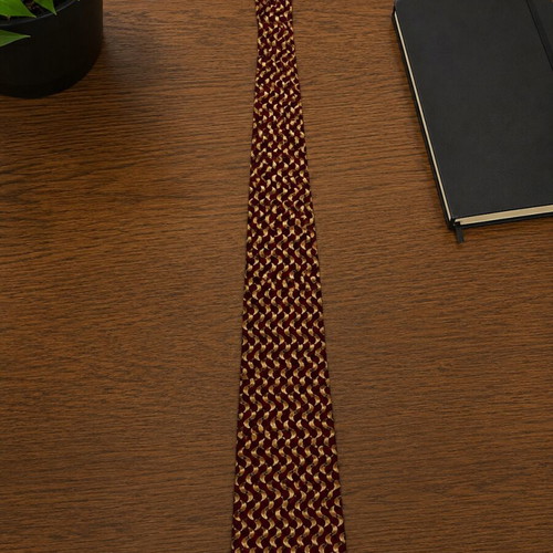 Gucci silk tie, red and yellow