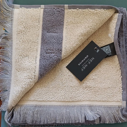 Sentimen Nef Nef face towel new, grey 50x90 cm