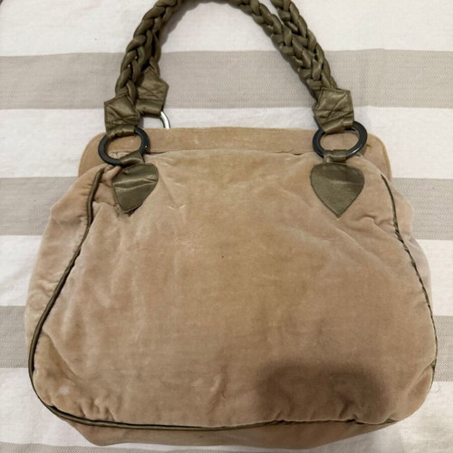 Large Accessorize vintage shoulder bag like new, pink-beige