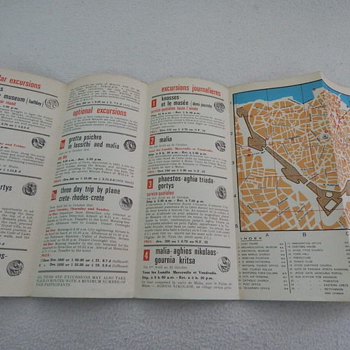 Crete Tourist Brochure 1966 English Like New