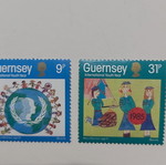 Σειρά αναμνηστικών γραμματοσήμων Guernsey 1985 Διεθνές Έτος Νεολαίας σαν καινούργιο