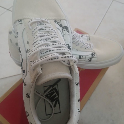Vans Old Skool Yin Yang Casual Shoes new, size 38.5, white