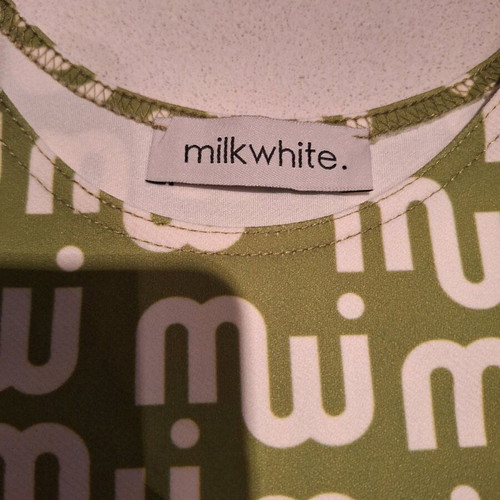 Milkwhite top green, like new, size S