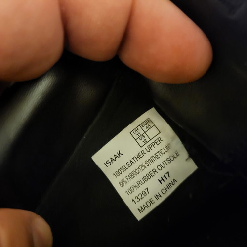 Polo Ralph Lauren Isaak leather sneakers used, size 45, black