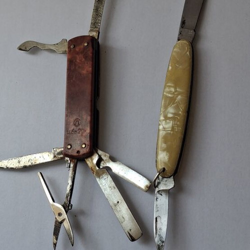 Collectible retro multitools used, set of two