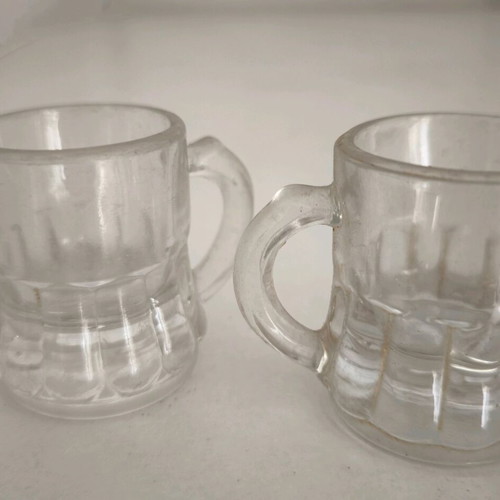 Beer Bog miniatures vintage Federal Glass Co like new