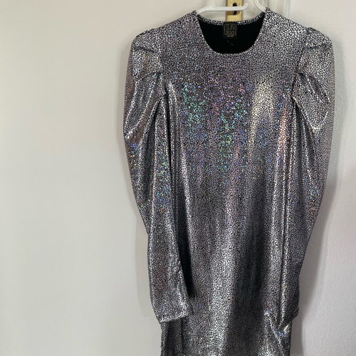 Sunsetgo silver mini dress, one size, like new