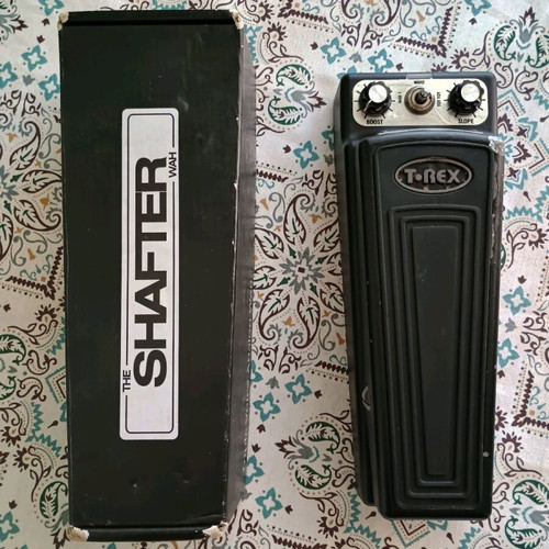 T rex Shafter wah wah pedal used with box