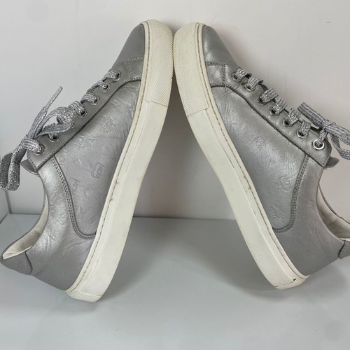 MCM grey leather sneakers size 37 used