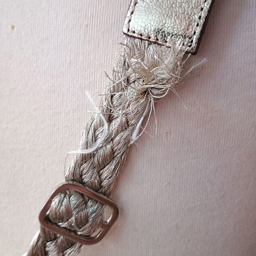 Trussardi Jeans women's belt leather and braided used