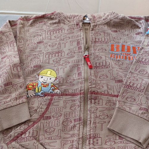 Bob the Builder boys' set size 122, polo shirt and hoodie jacket