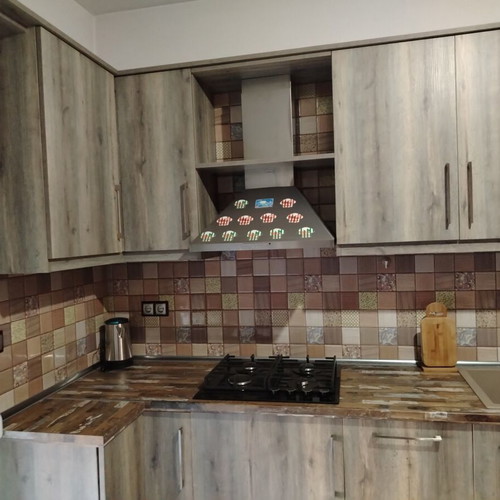 Complete kitchen with built-in oven and gas stove, like new