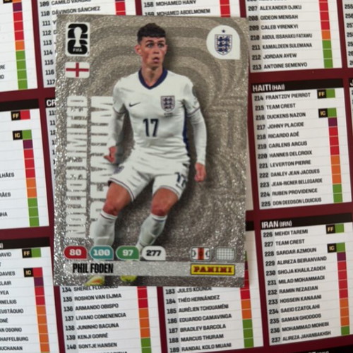 Panini Cards Limited Edition Premium Phil Foden