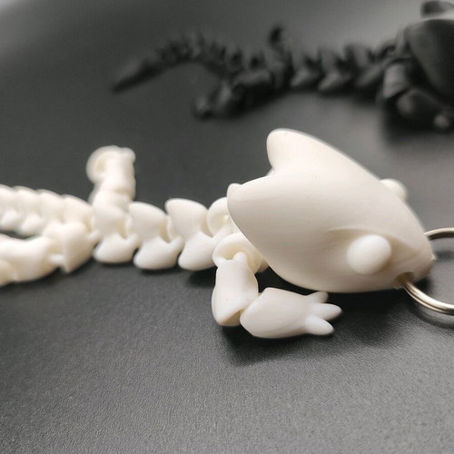 Articulated Dragon keychain new 3D printed