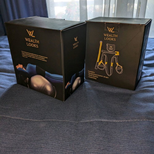 Fitness set with exercise ball and TRX system new